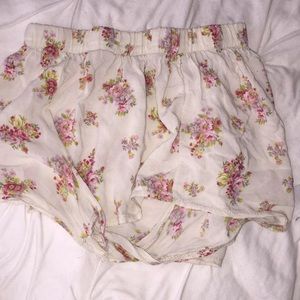 Pink floral comfy Brandy Melville shorts